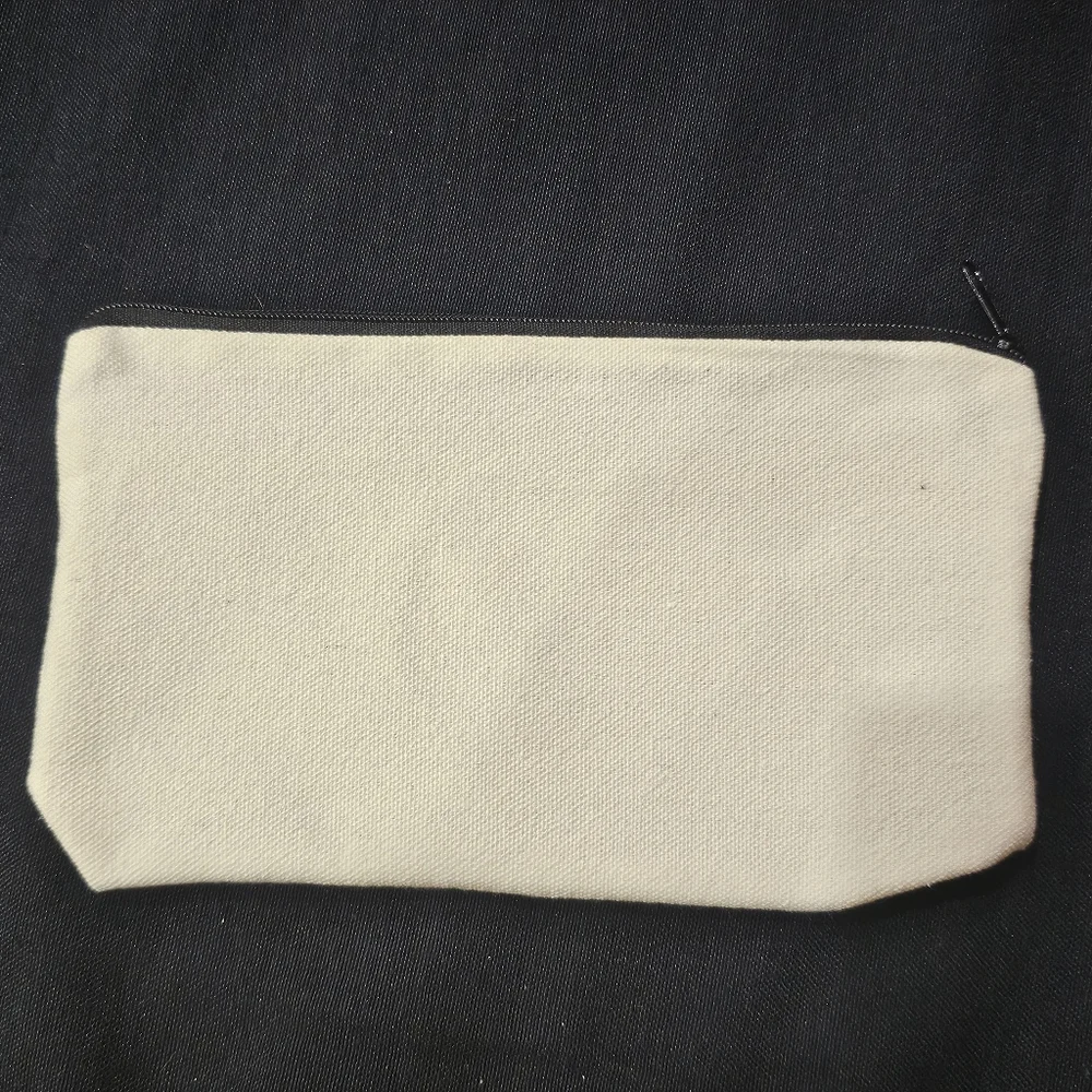 Handmade I'm Fine Cat Themed Zippered Pouch